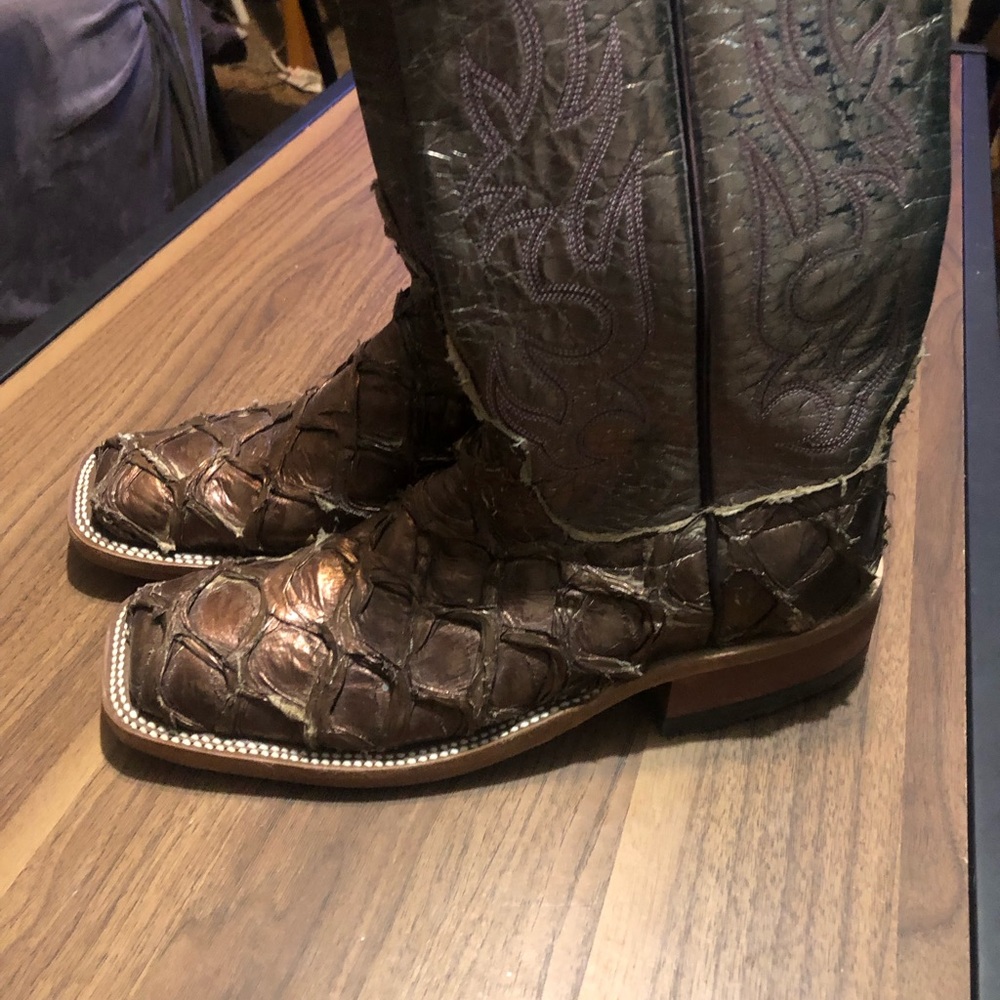 Ladies Anderson Bean Fish Scales cowboy boots.  Brand new with Tags. 7B